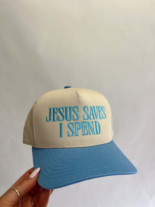 Jesus Saves I Spend Hat