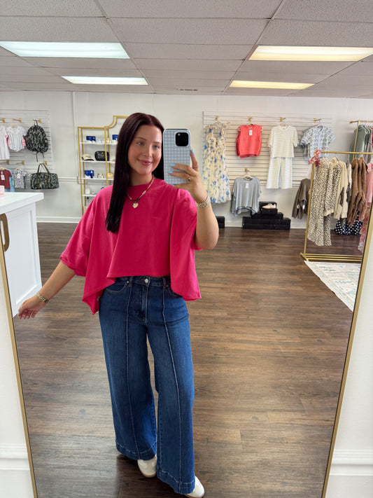 Pink Oversized Tee