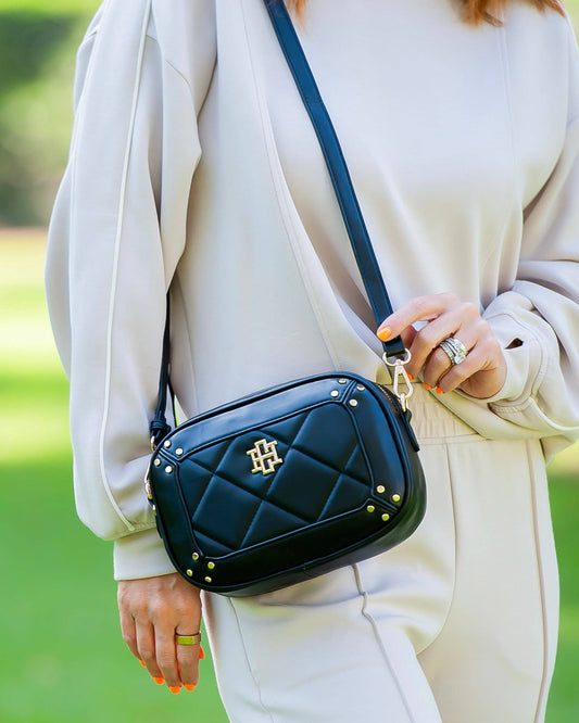 Sloane Studded Crossbody Black