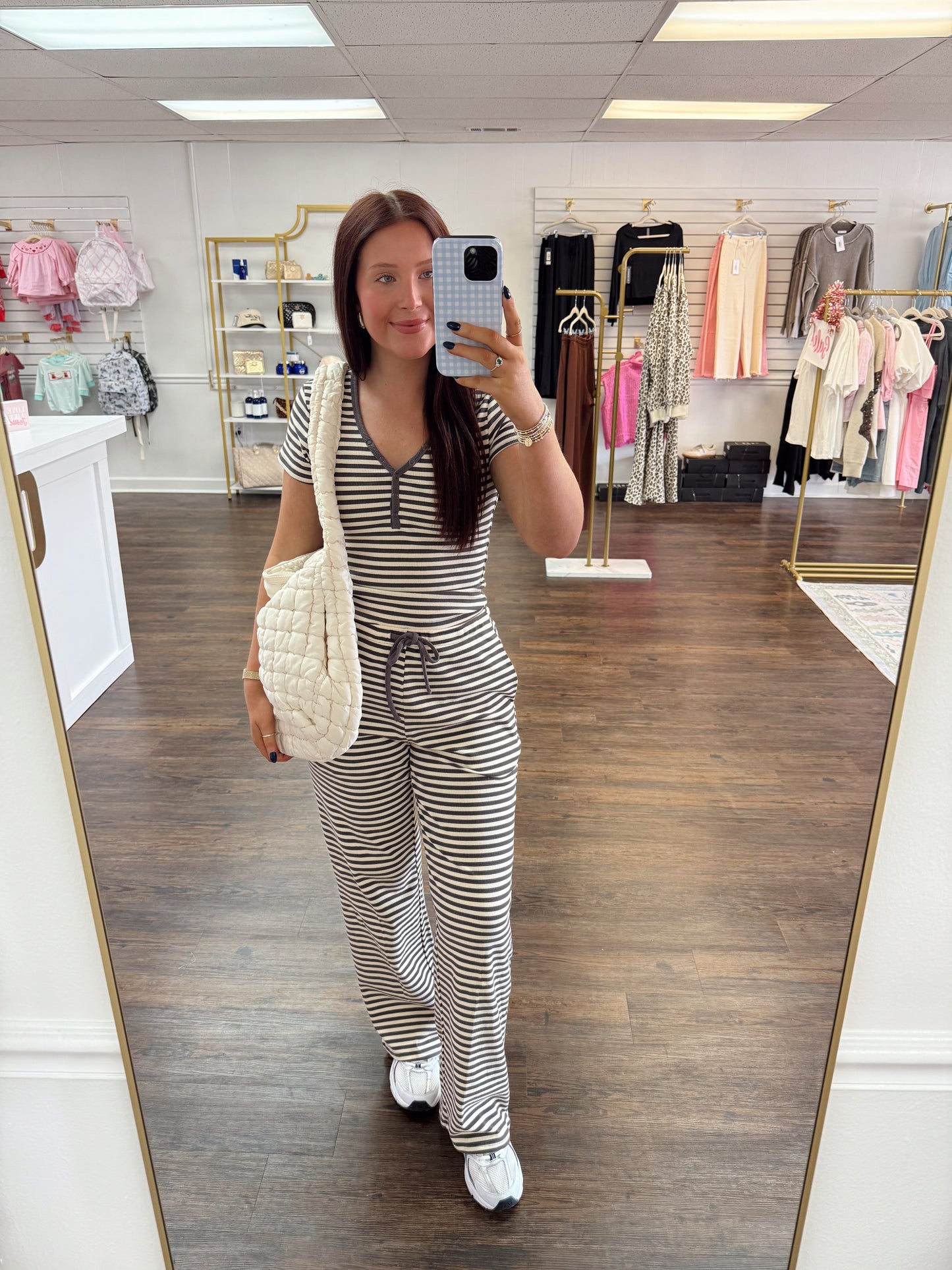 Striped Knit Set