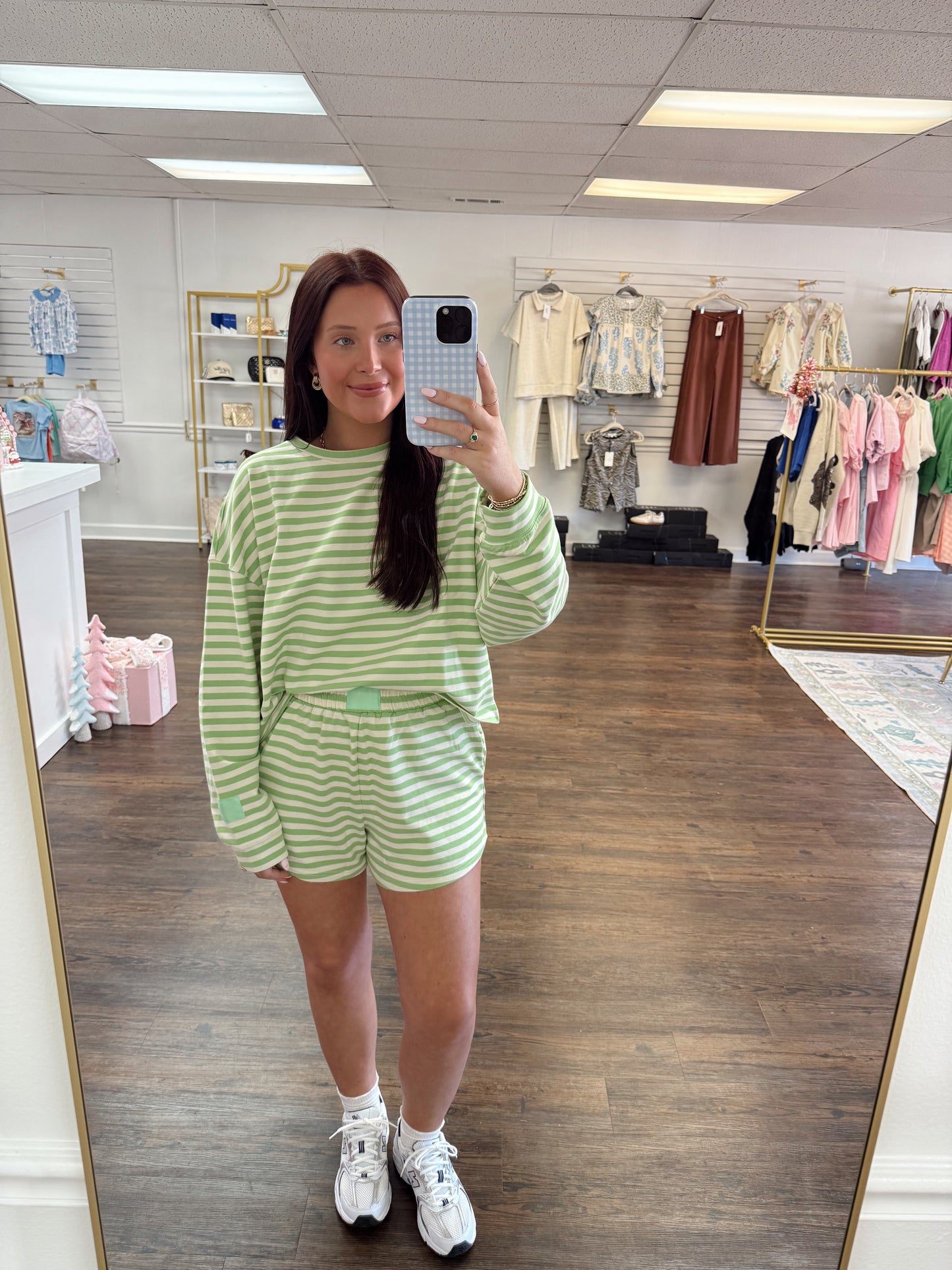 Striped Long Sleeve Set | Honeydew