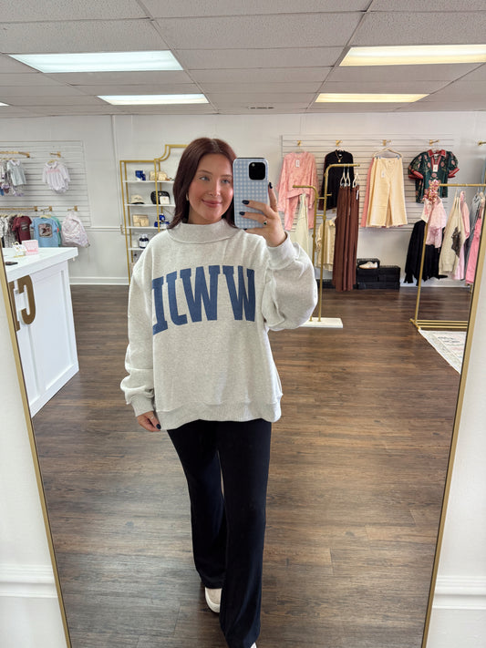 Reversible Mock Neck Sweatshirt