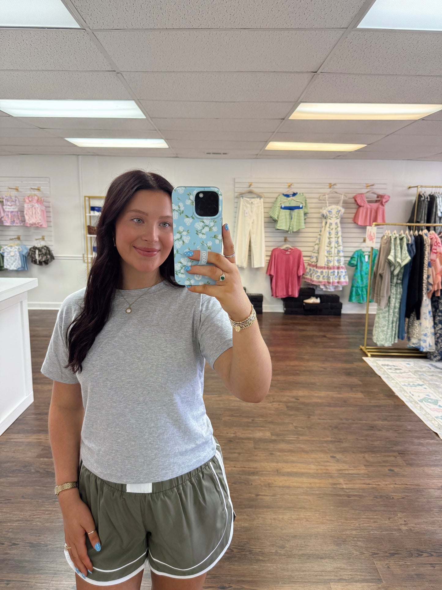 Grey Cropped T-shirt