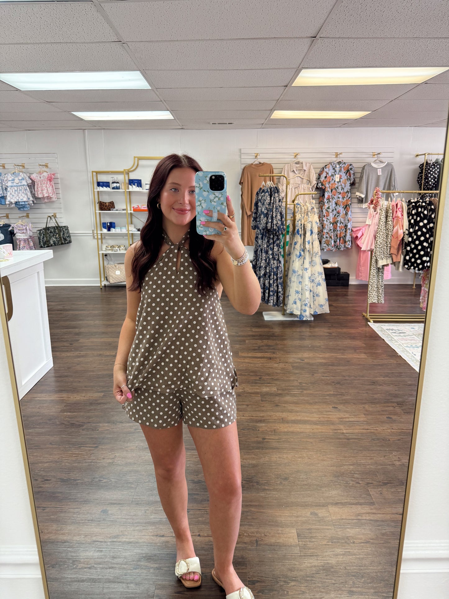 Polka Dot Halter Set