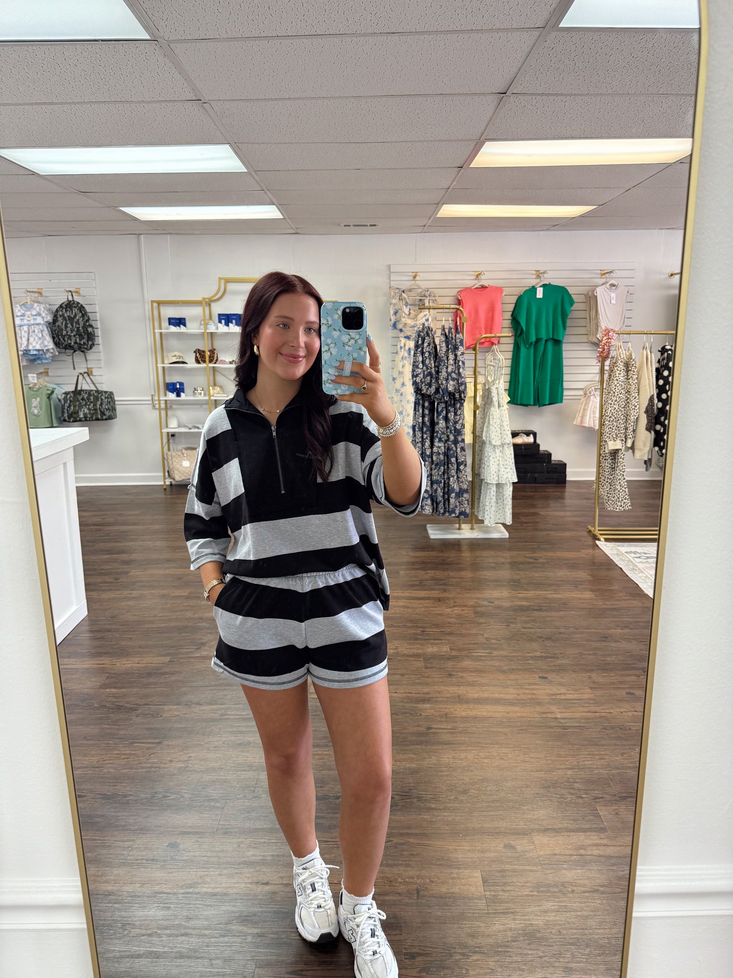 Black Half Zip Set