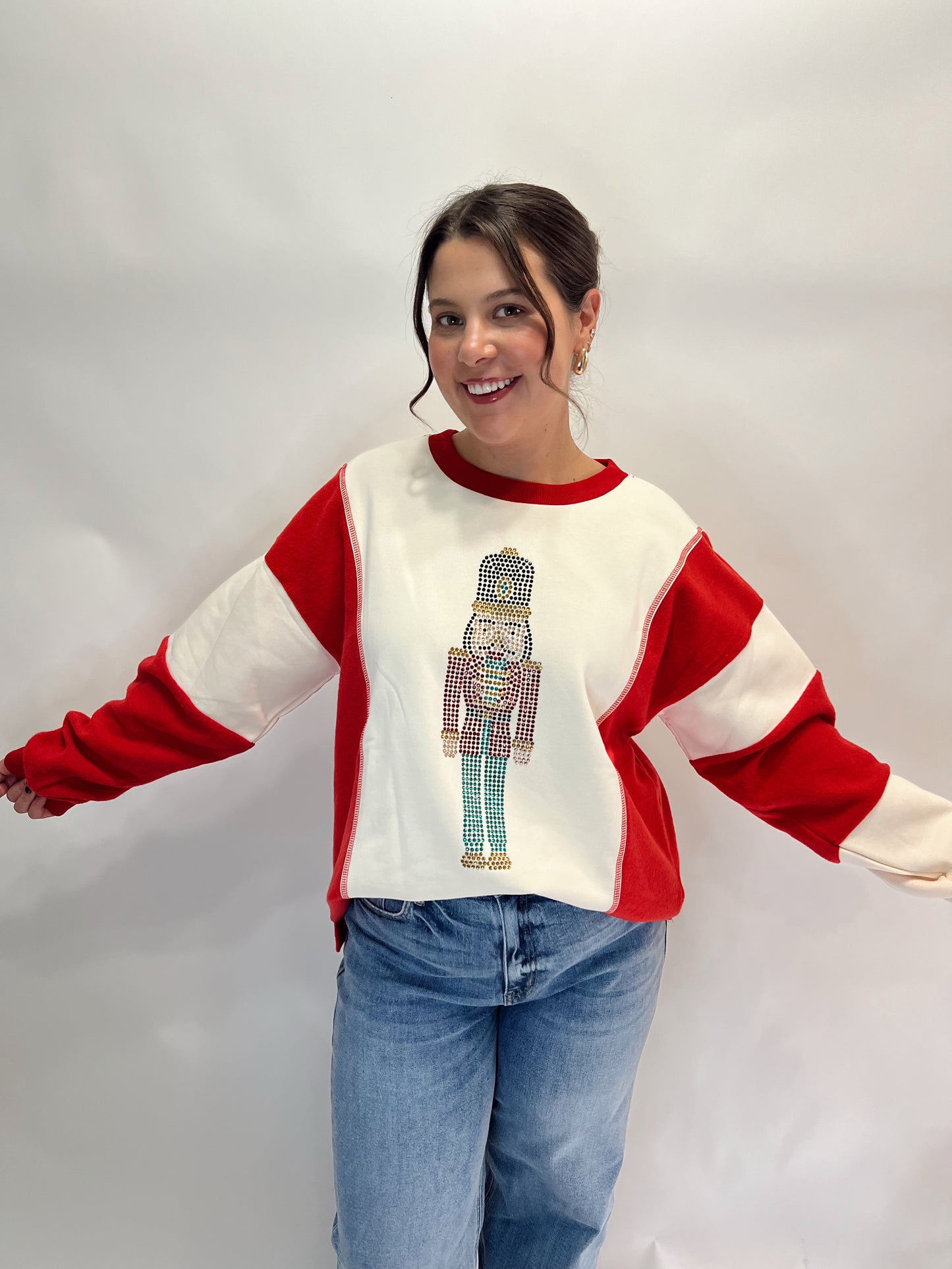 Nutcracker Color Block Sweatshirt