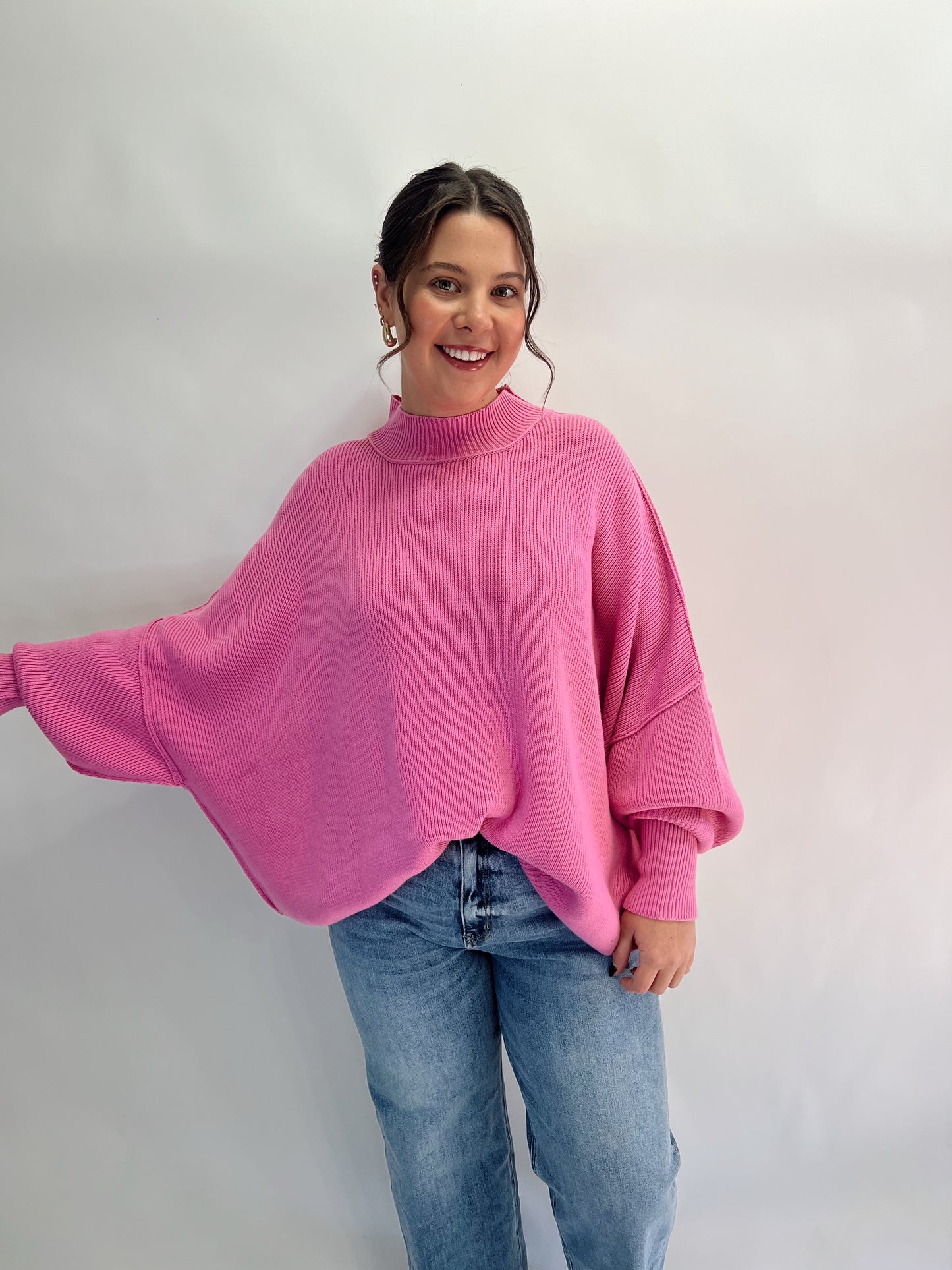 The Molly Sweater | Candy Pink