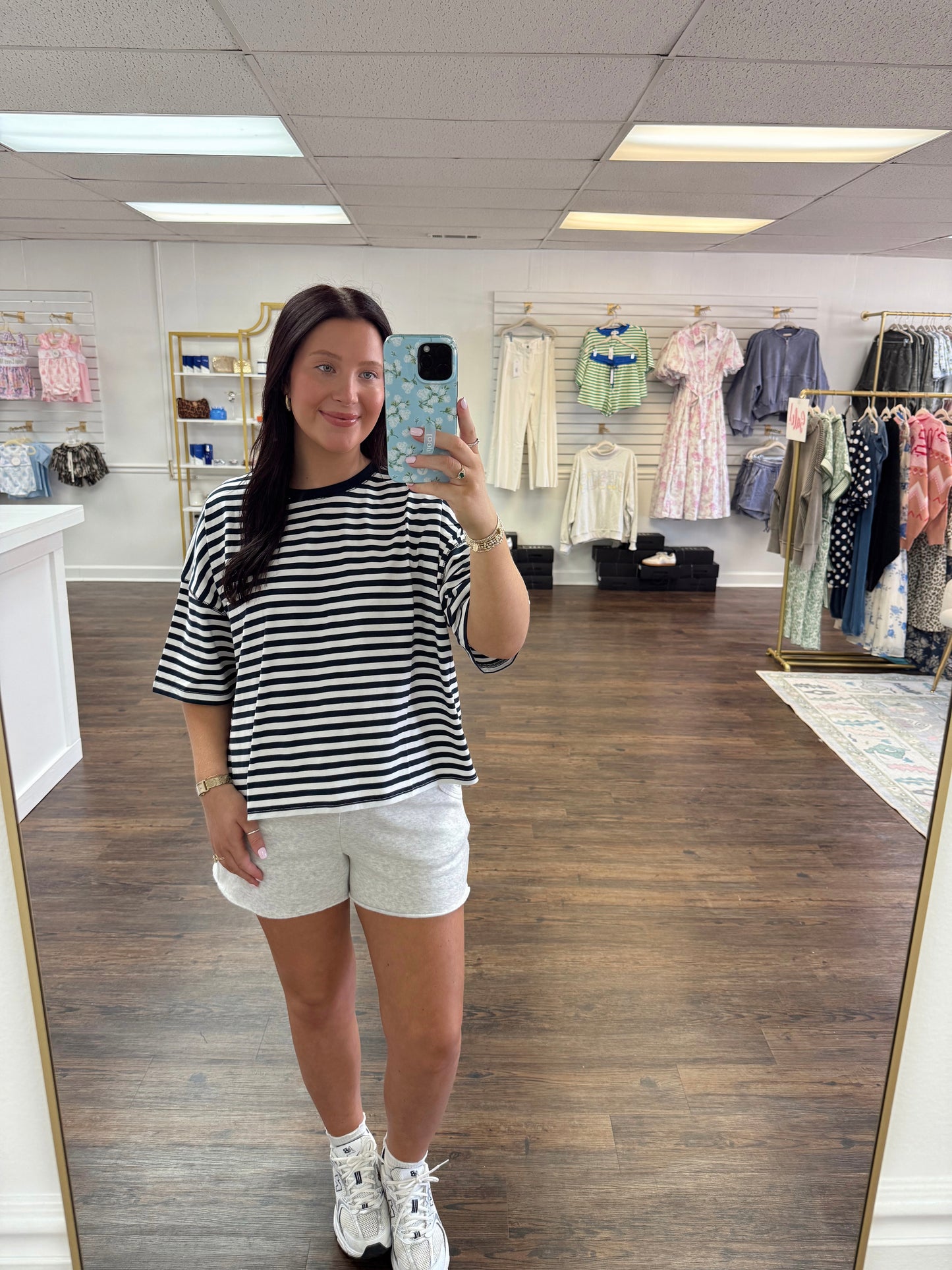 Navy Striped Tee