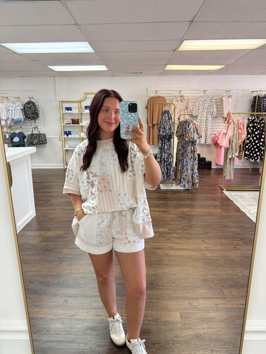 Floral Patchwork Set | Taupe