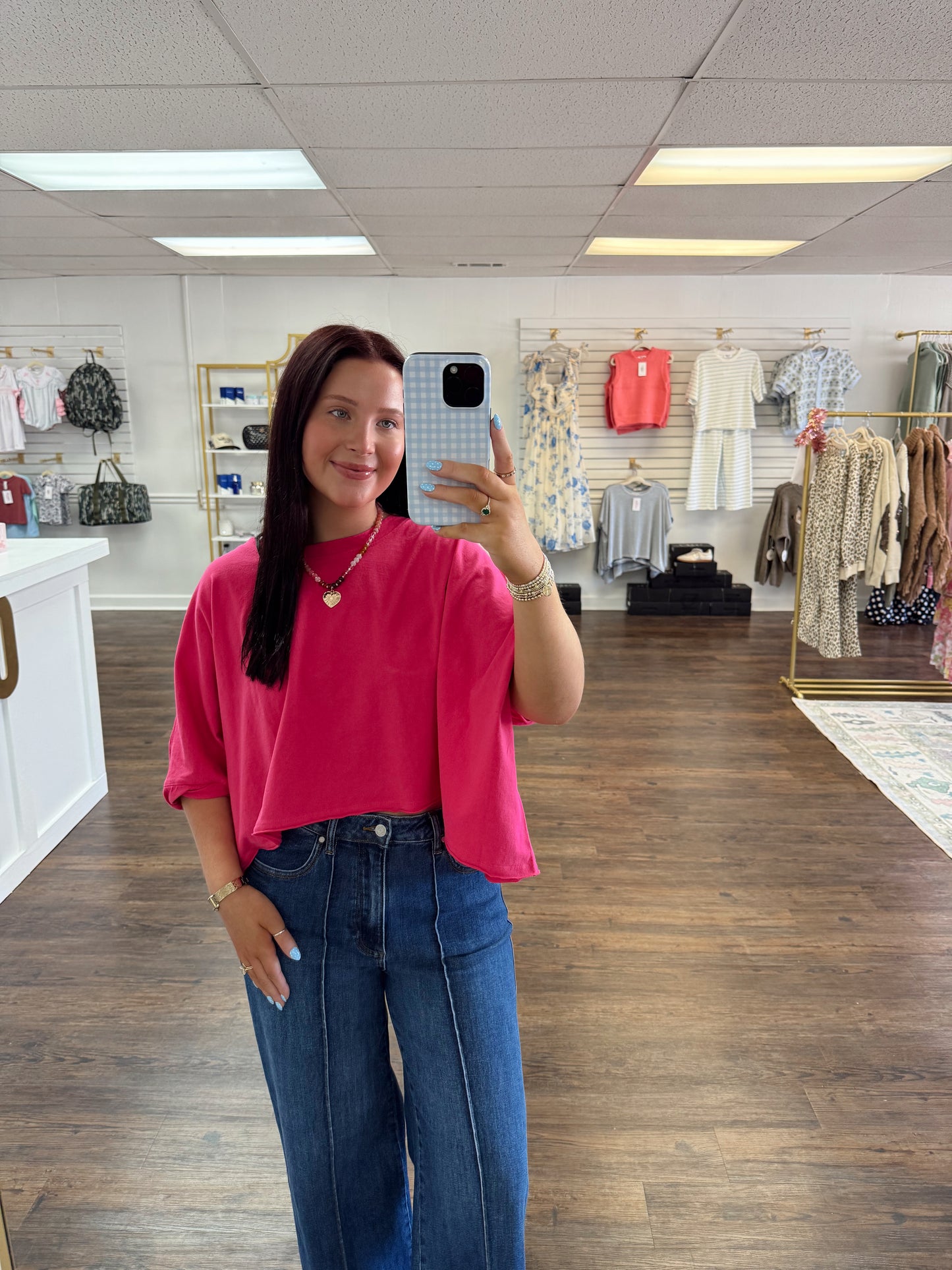 Pink Oversized Tee