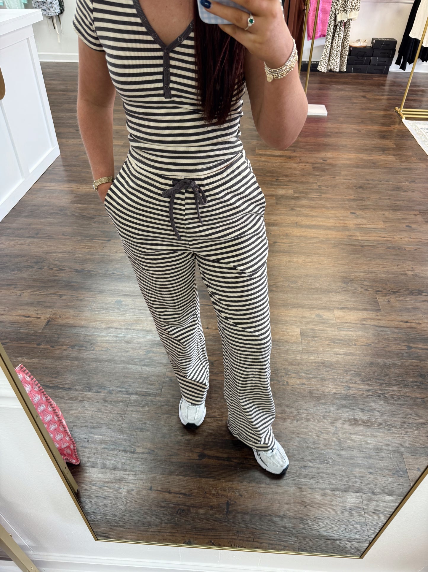 Striped Knit Set