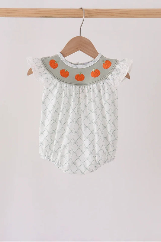 Sage Pumpkin Ruffle Bubble