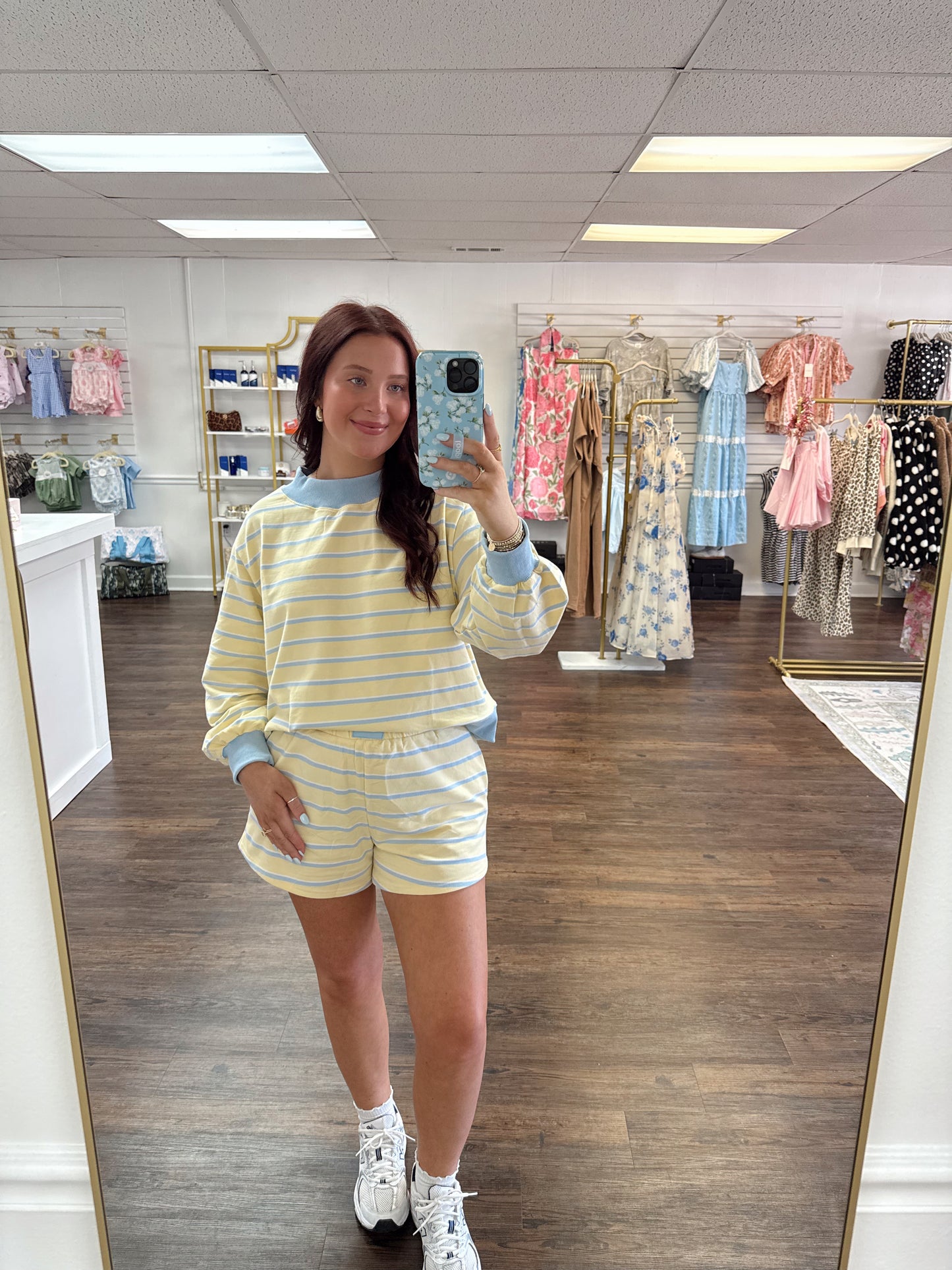 Stripe Mockneck Set
