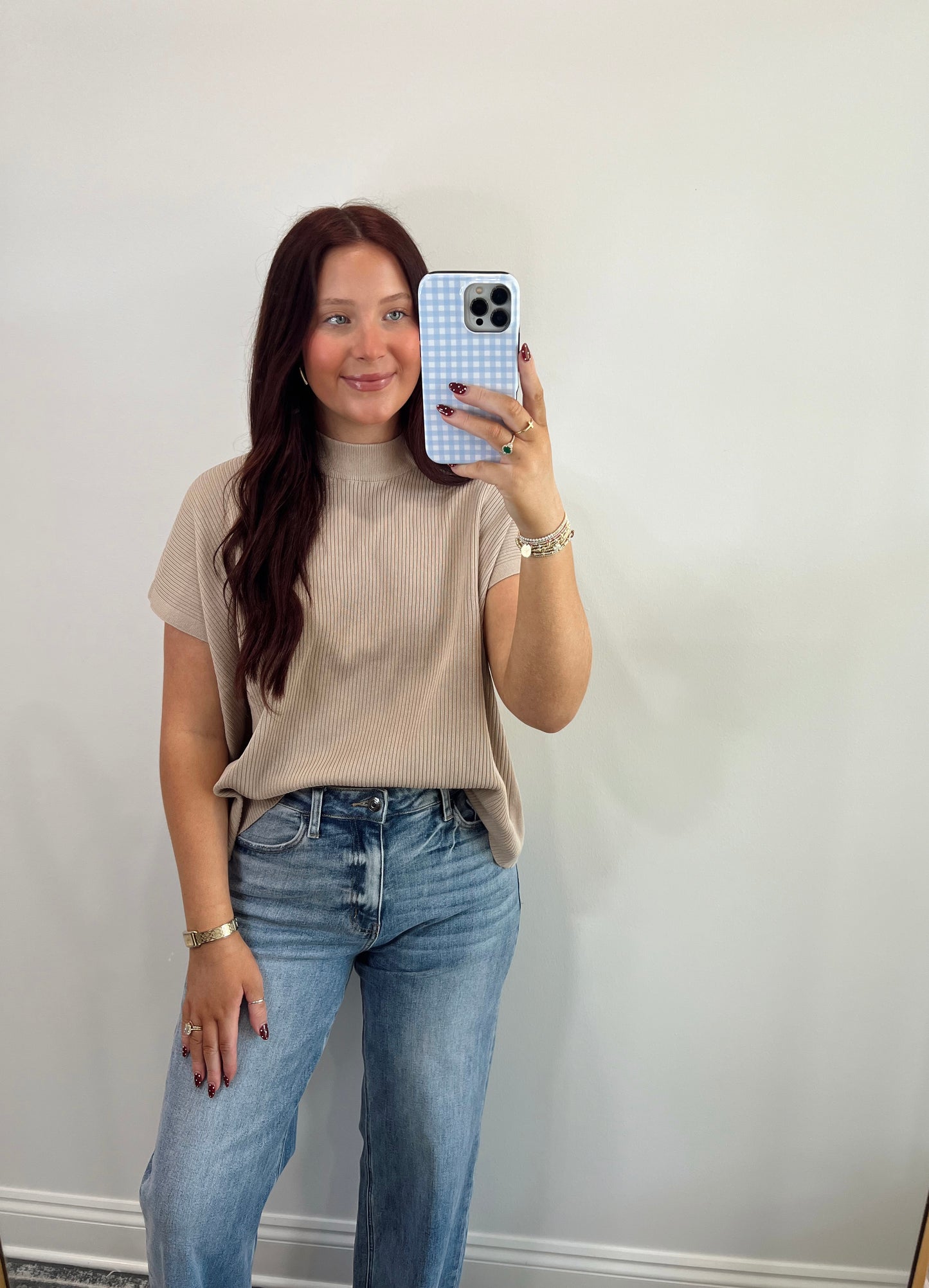 Knit Ribbed Sweater | Mocha