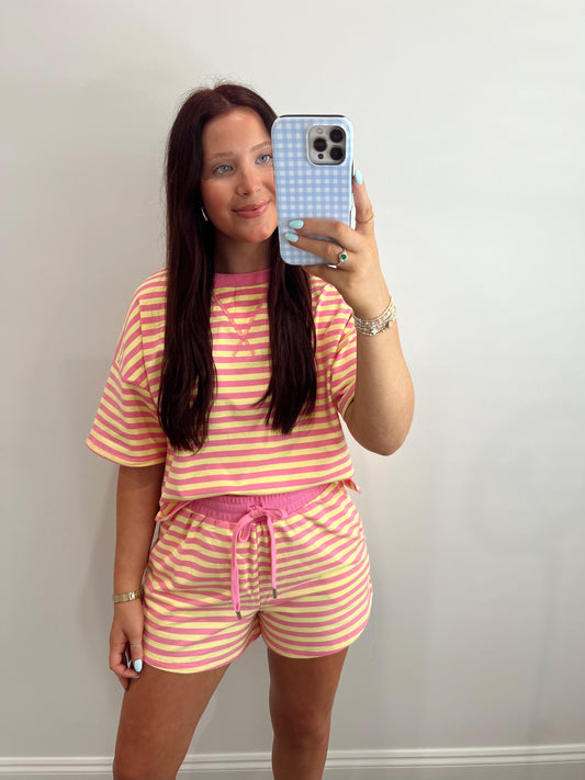 Striped Short Set