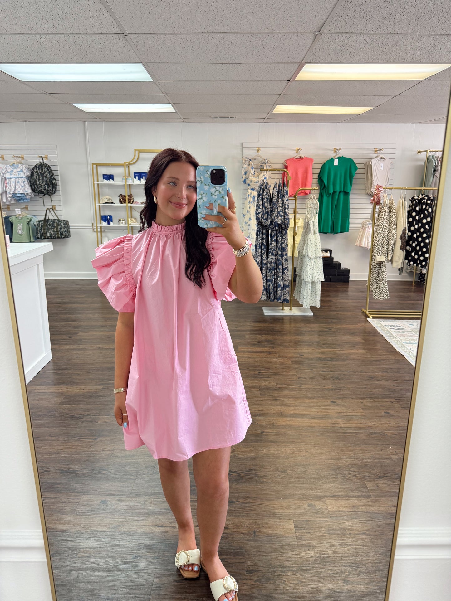 Pink Ruffle Dress