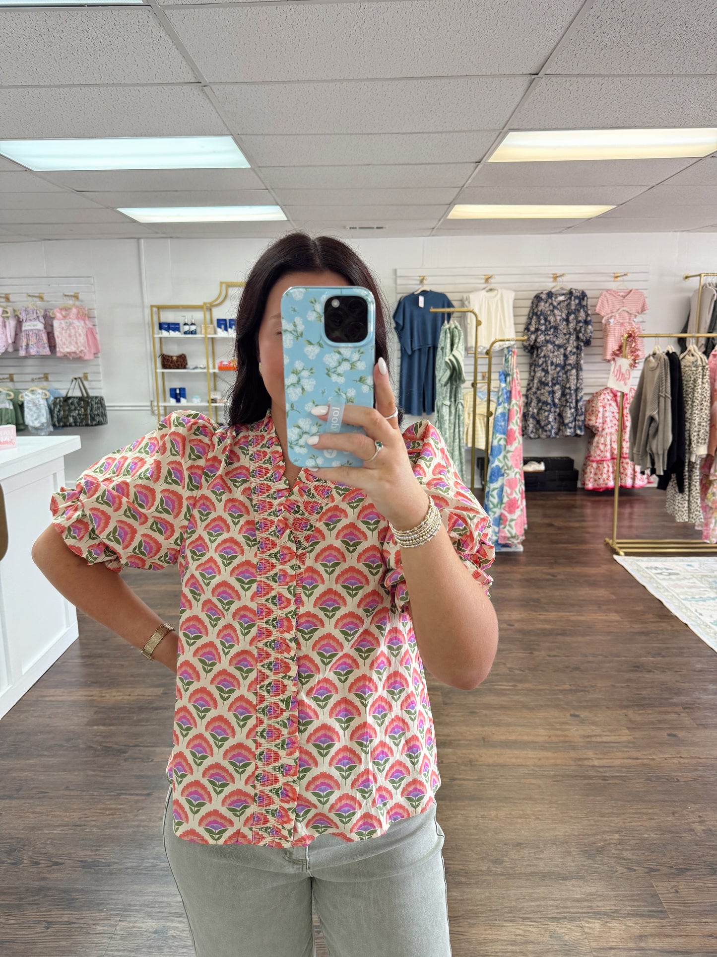 Colorful Floral Top