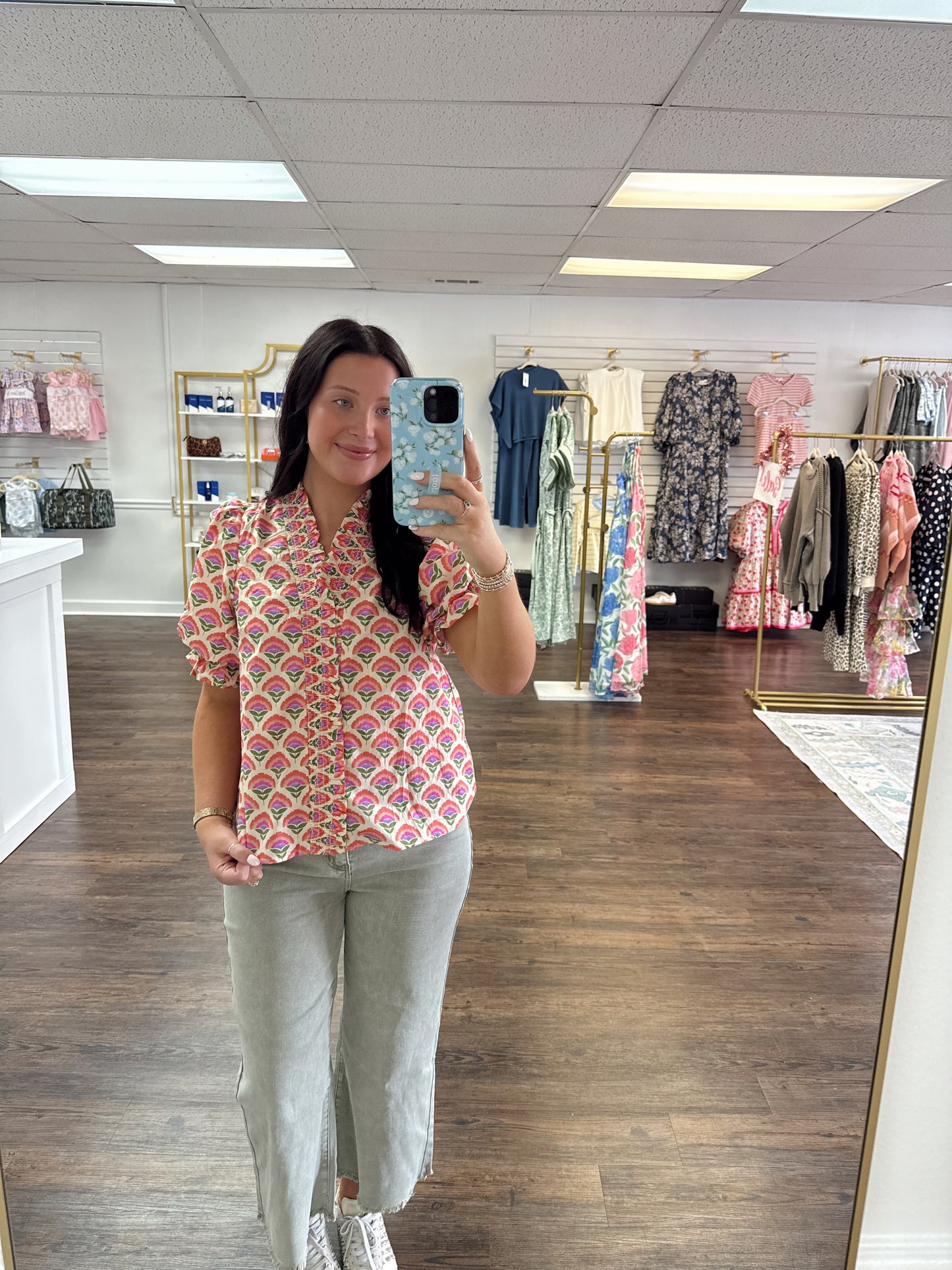 Colorful Floral Top