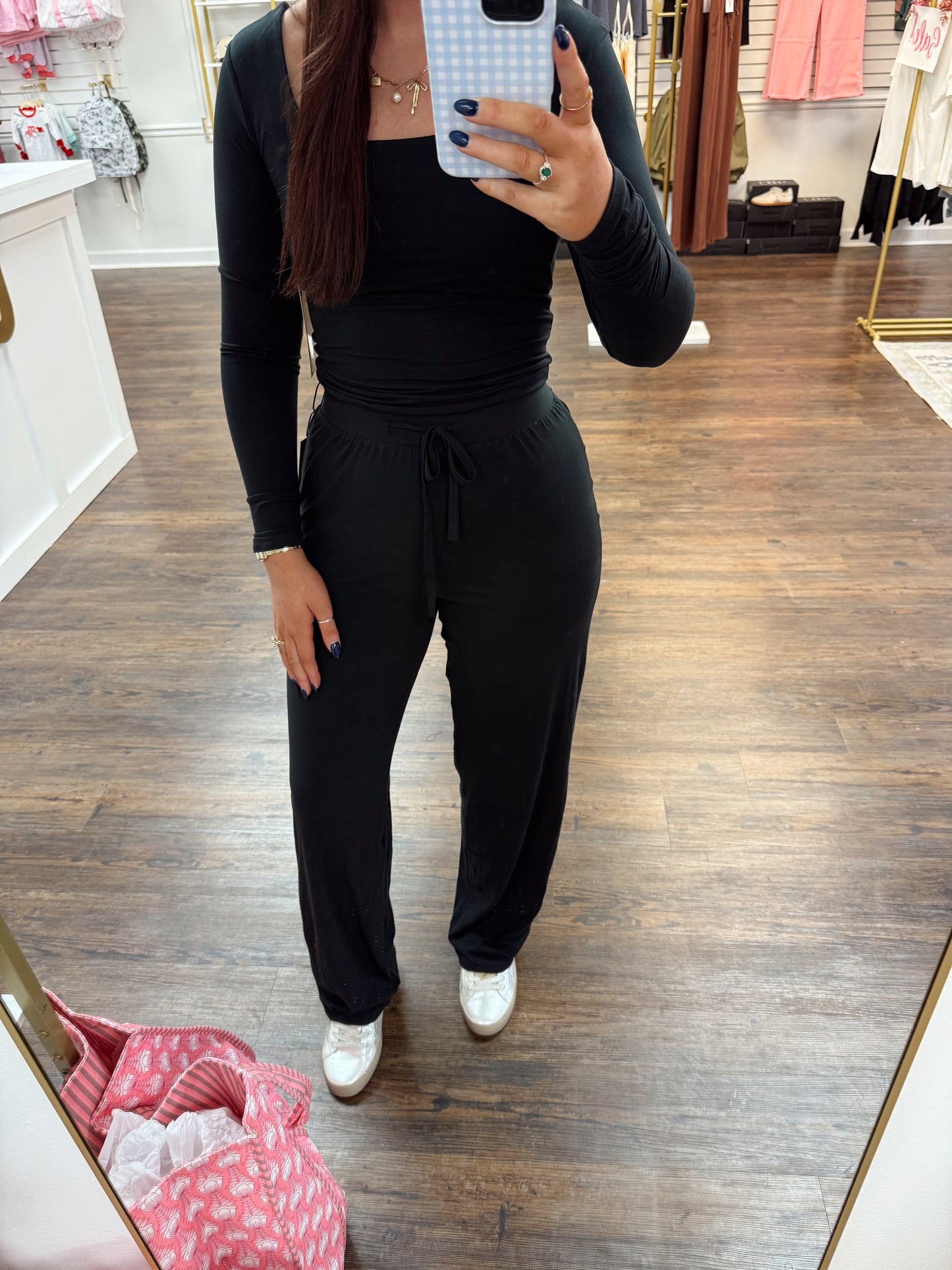 Soft Knit Wide Leg Pants