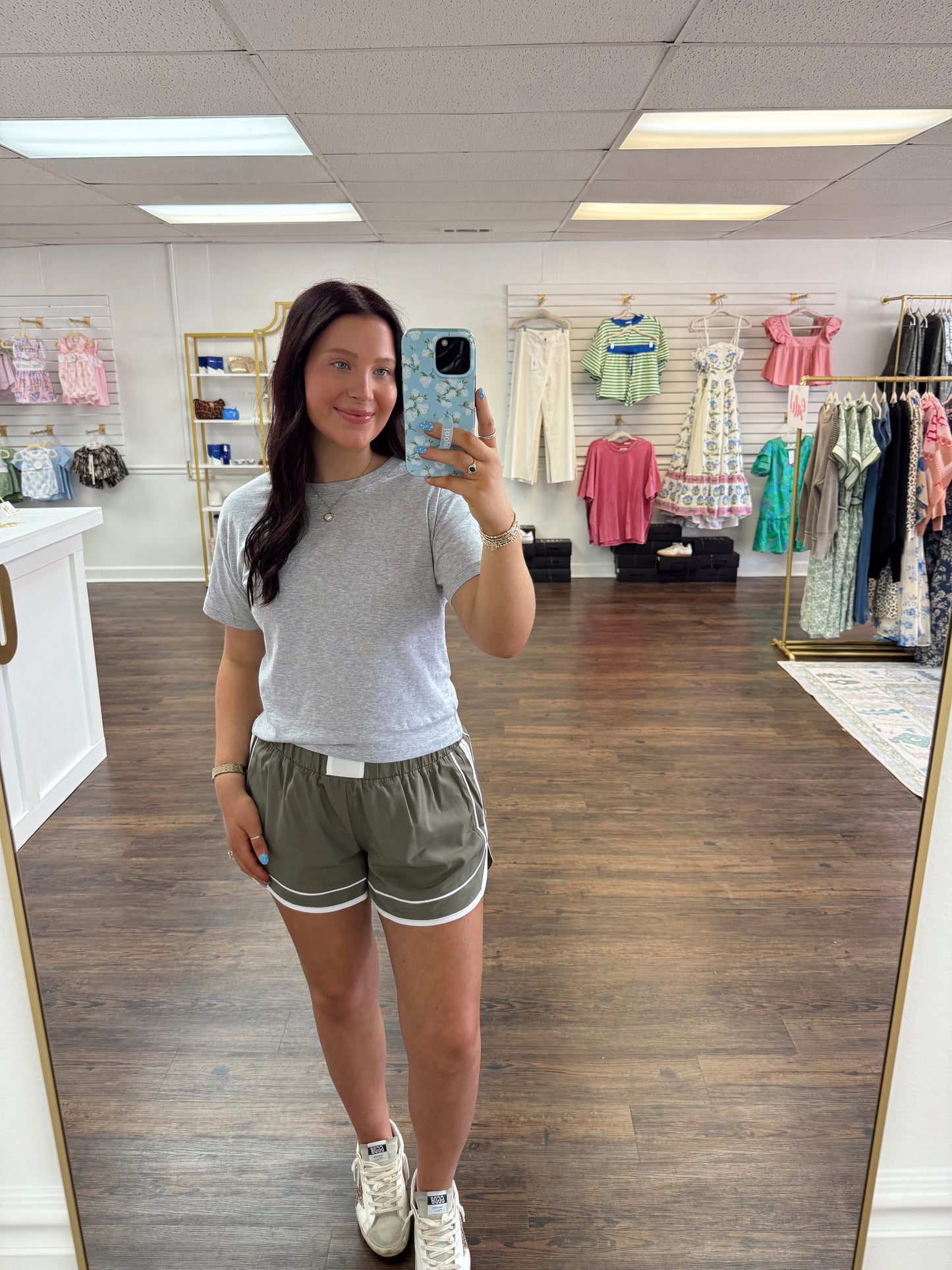 Olive Athletic Shorts