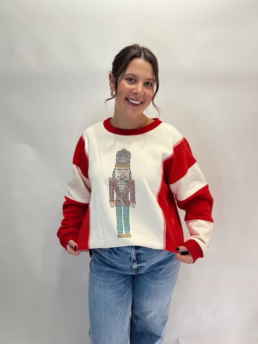 Nutcracker Color Block Sweatshirt