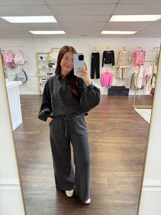 The Cozy Pants | Ash Black