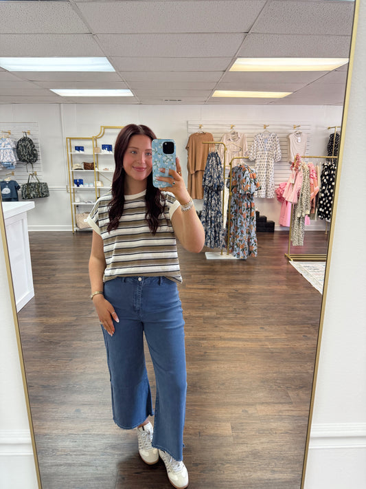 Striped Sleeveless Top