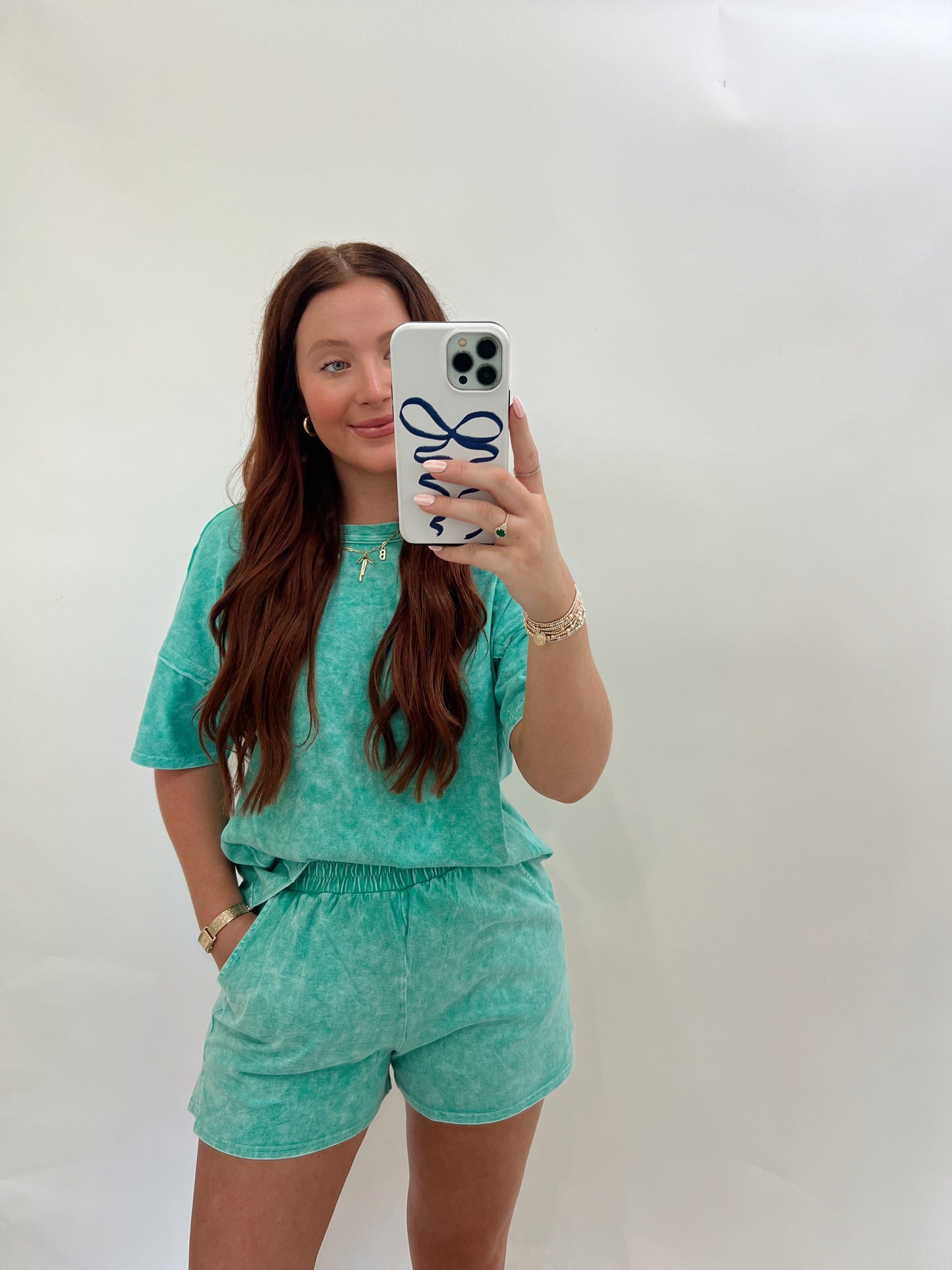 Acid Washed Set | Kelly Green
