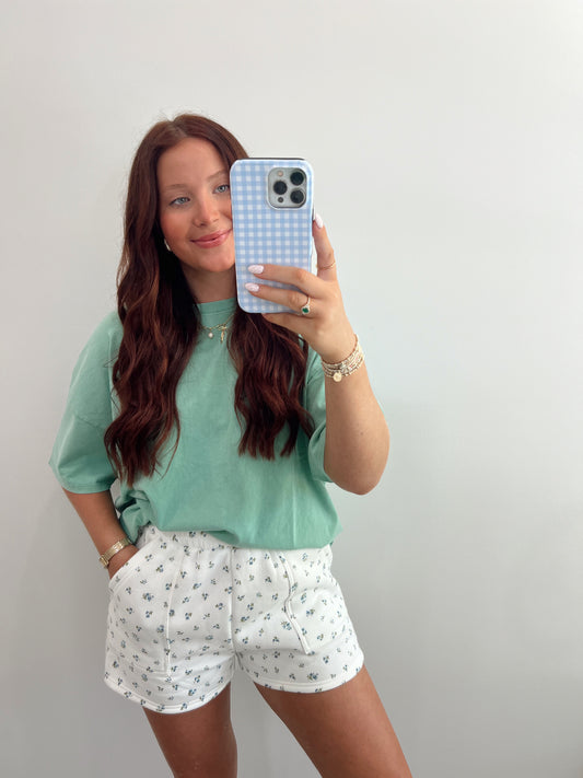 Floral Knit Shorts