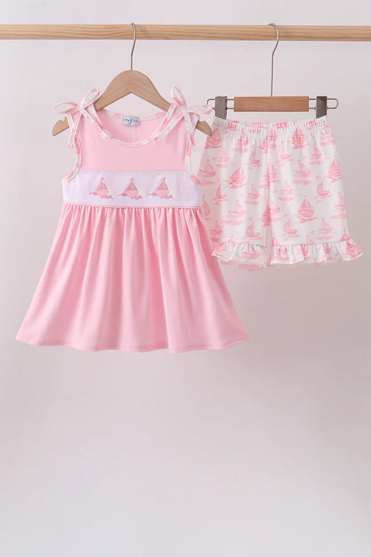 Pink Sailboat Set