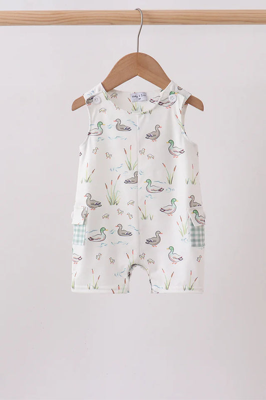 Green Duck Romper