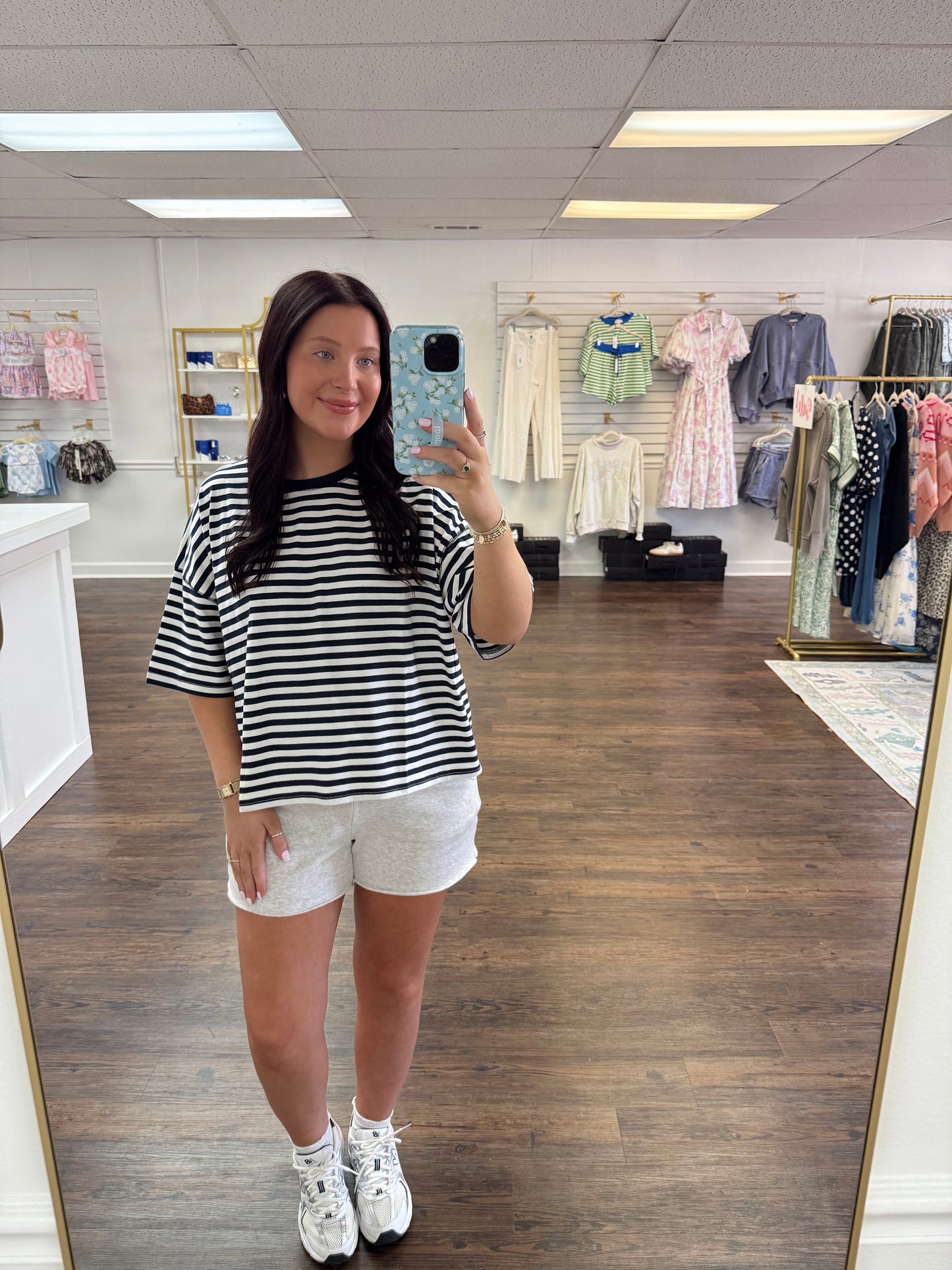 Navy Striped Tee