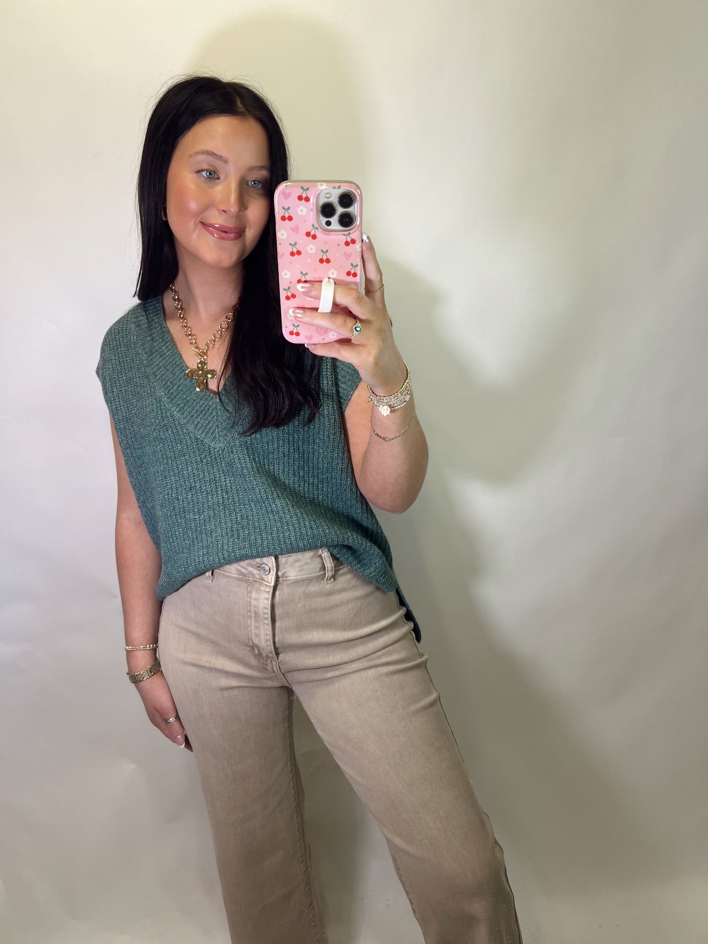 High Rise Mocha Pants