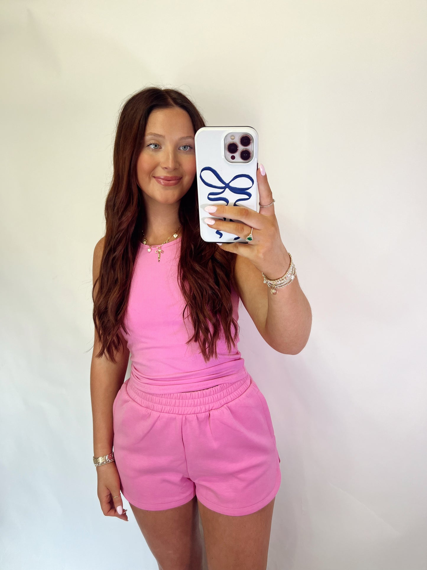 Pink Racer Back Tank