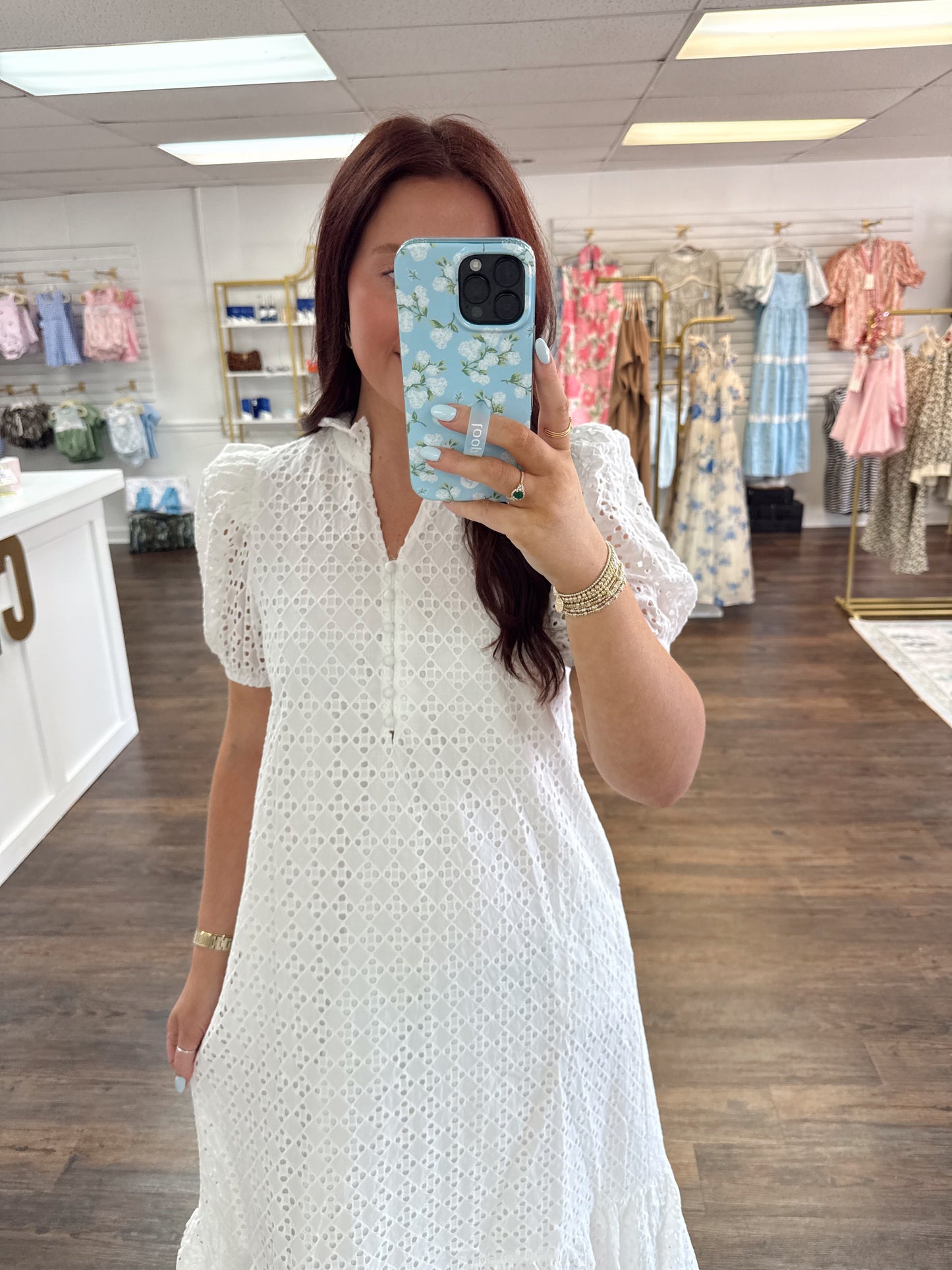 White Eyelet Maxi