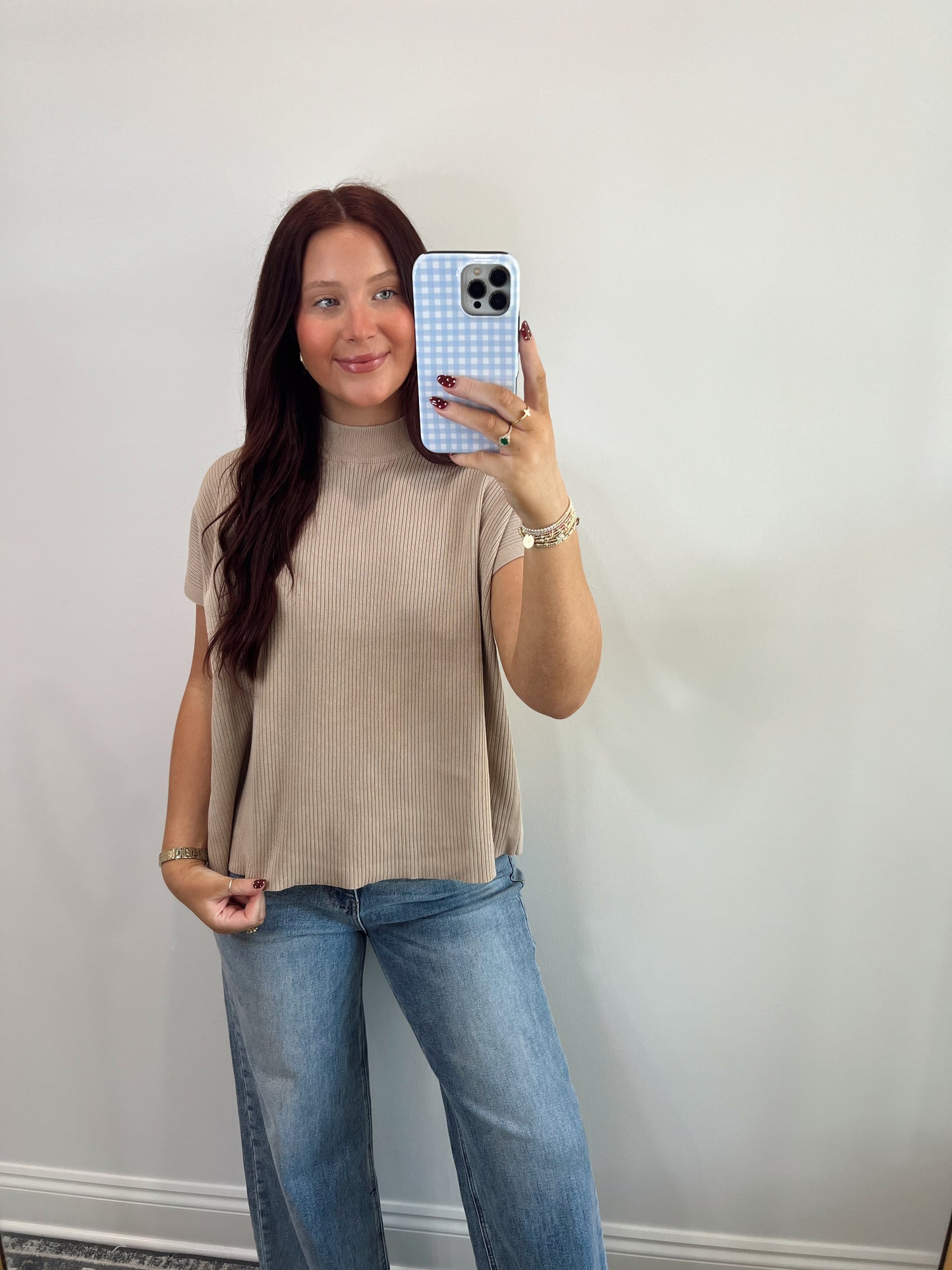 Knit Ribbed Sweater | Mocha