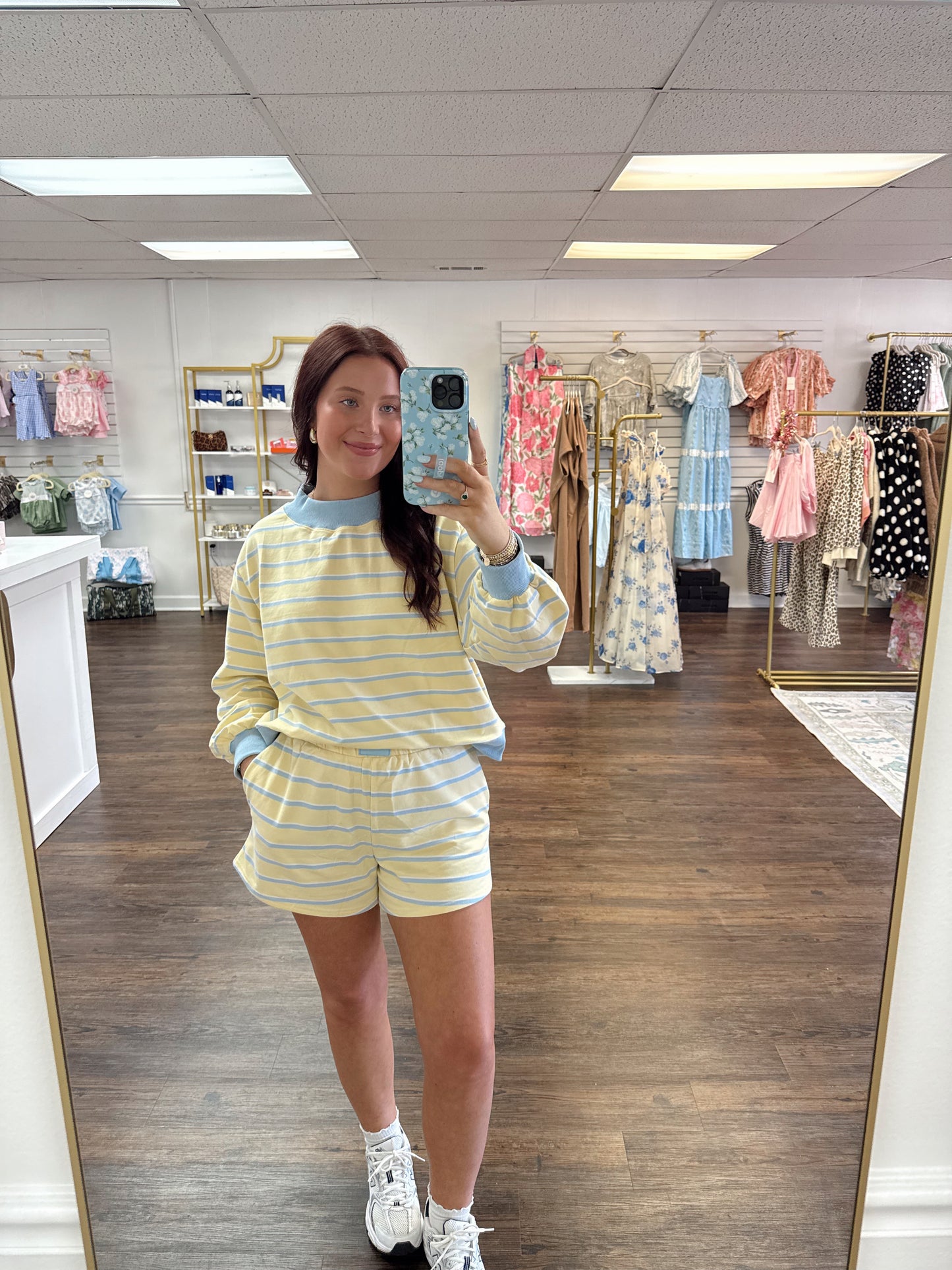 Stripe Mockneck Set