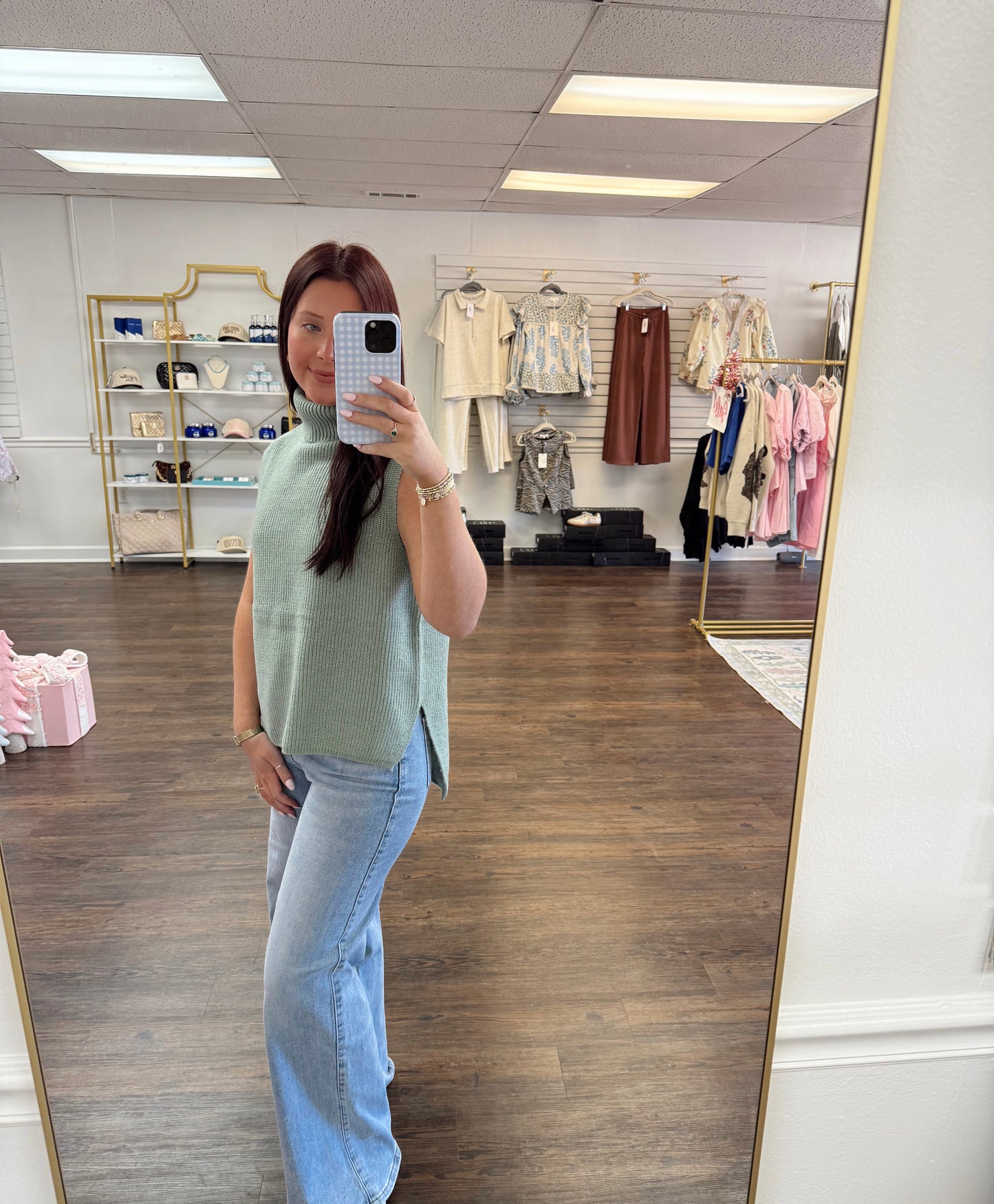 Sleeveless Turtleneck Sweater