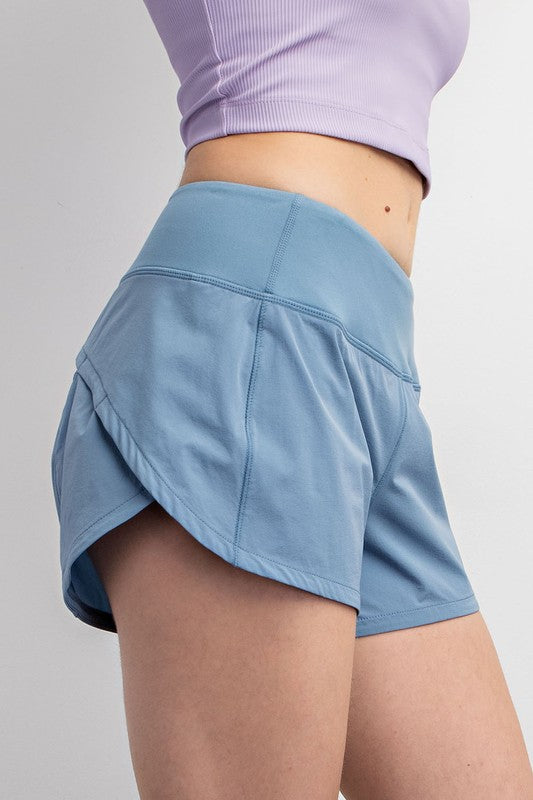 Dusty Blue Athletic Shorts