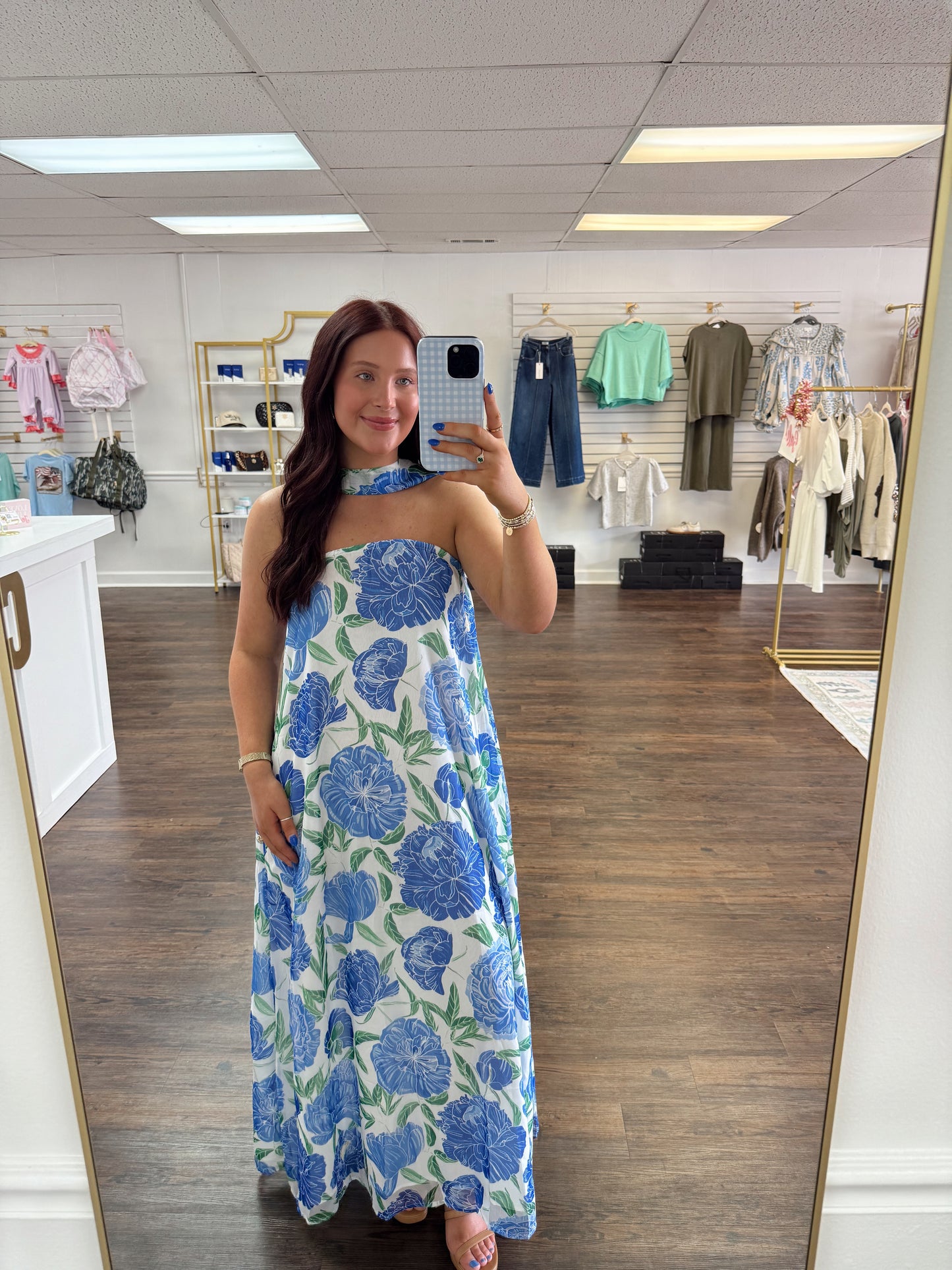 Spring Blue Maxi