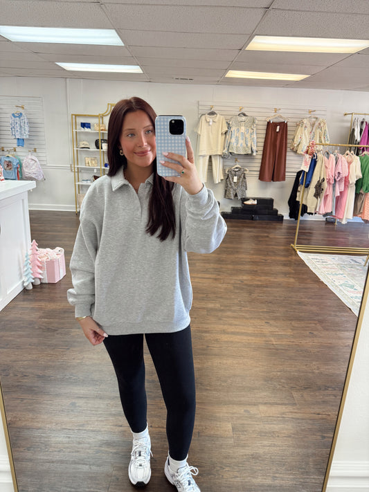 Oversized Collared Pullover