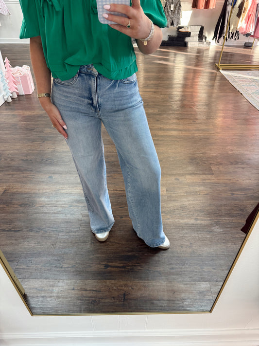 High Rise Wide Leg Jeans