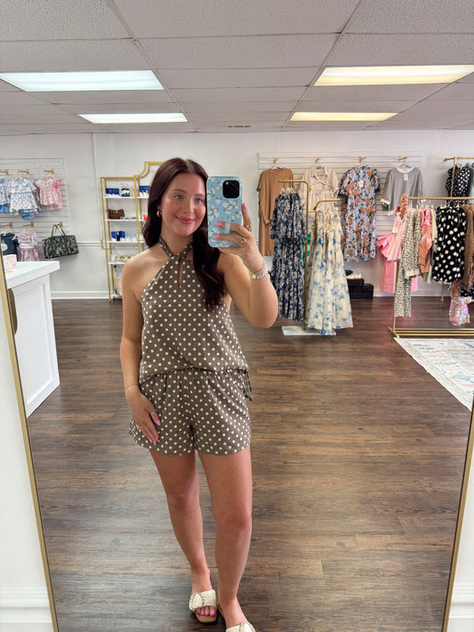 Polka Dot Halter Set