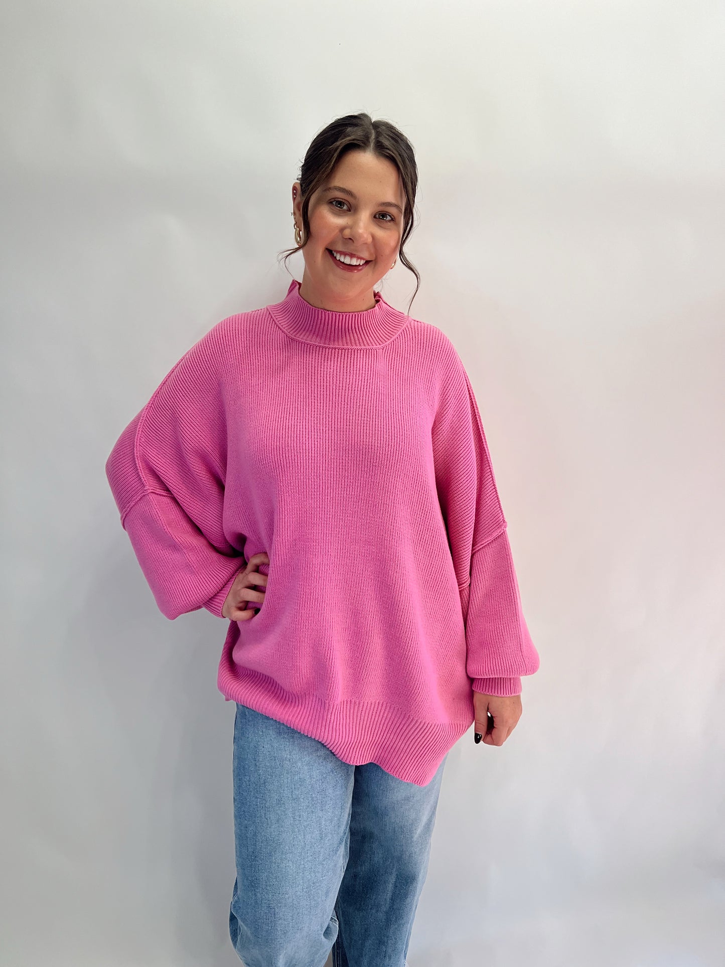 The Molly Sweater | Candy Pink