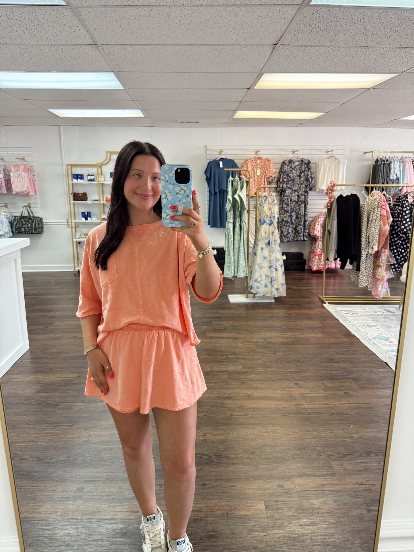 Orange Skort Set