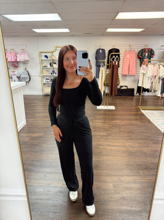 Soft Knit Wide Leg Pants