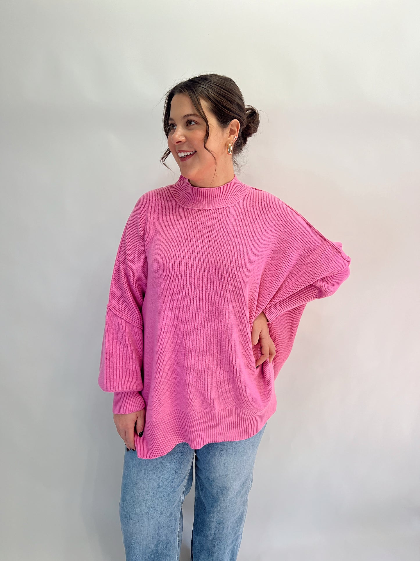 The Molly Sweater | Candy Pink