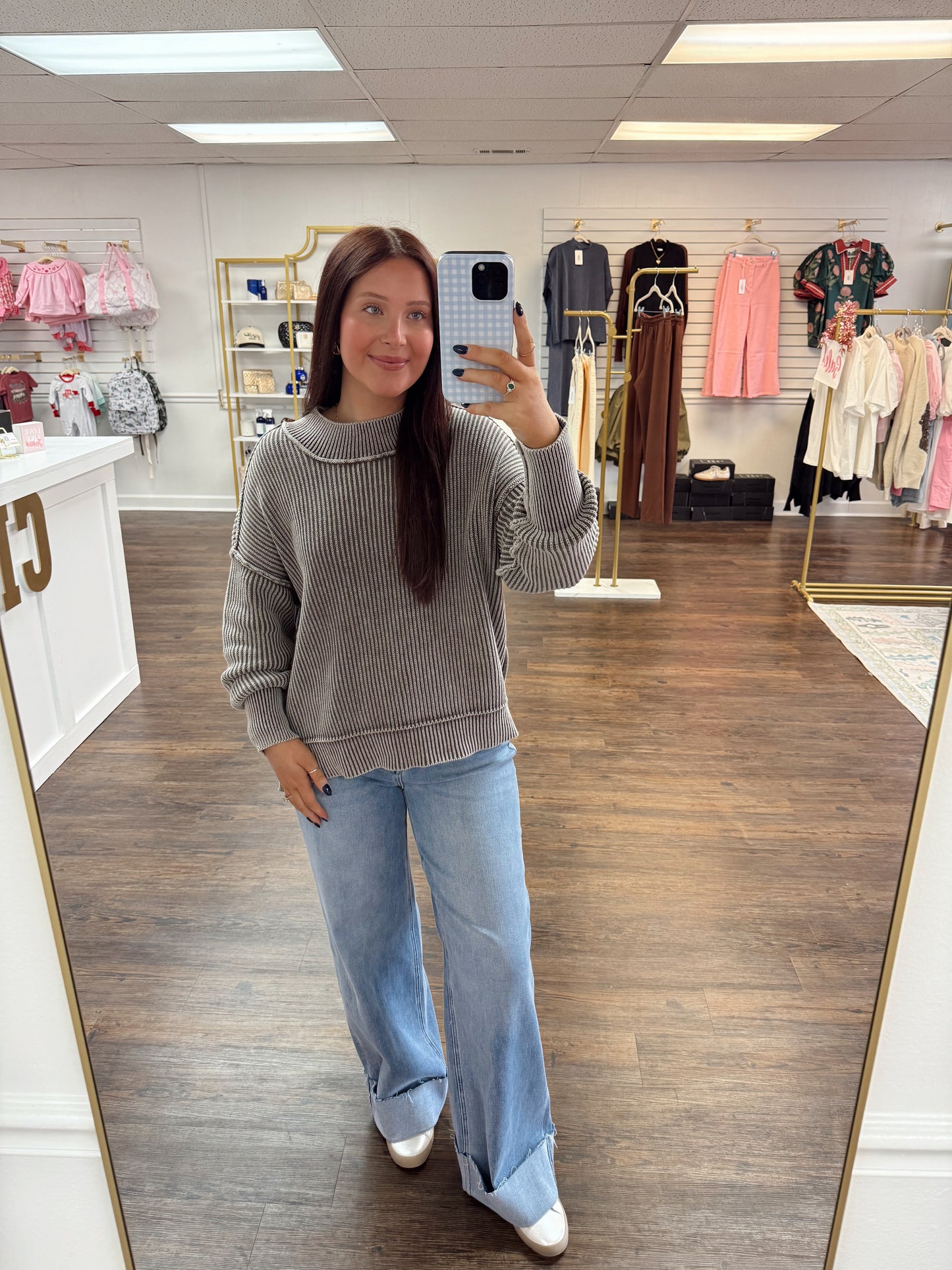 Oversized Ribbed Sweater | Mocha