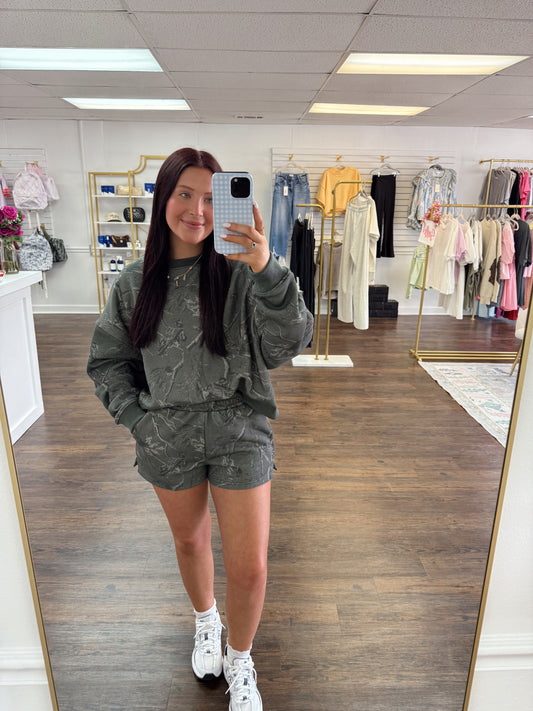 Olive Camo Sweatset
