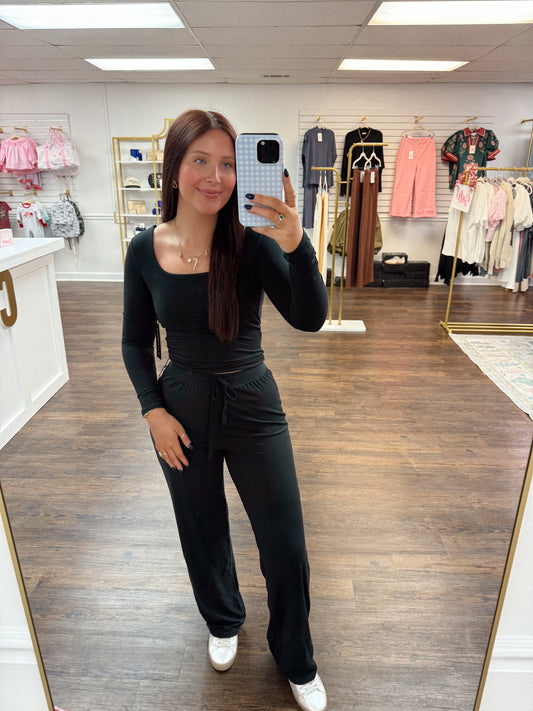 Soft Knit Square Neck Top